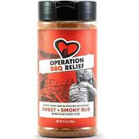 Operation BBQ Relief Sweet & Smoky Rub 12.5 oz. - The Kansas City BBQ Store
