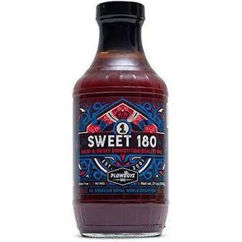 Plowboys BBQ Sweet 180 BBQ Sauce 16 oz. - The Kansas City BBQ Store
