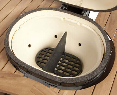 Primo Oval XL Cast Iron Firebox Divider - The Kansas City BBQ Store
