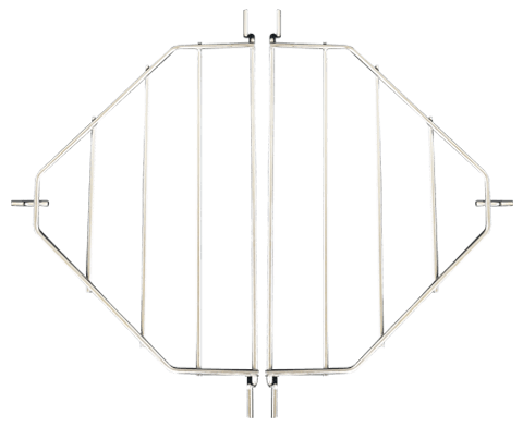 Primo Oval Junior Heat Deflector Rack/Drip Pan Rack (2 pcs.) - The Kansas City BBQ Store