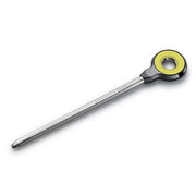 FireBoard Pulse wireless cooking thermometer probe with stainless steel design and yellow circular grip.