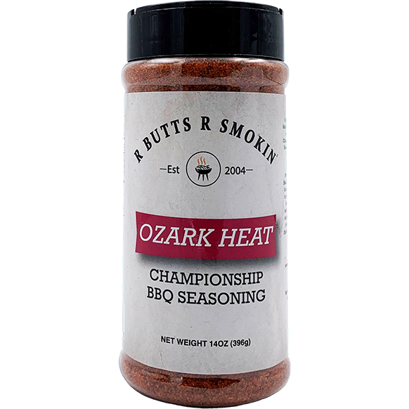 R Butts R Smokin' Ozark Heat Championship BBQ Seasoning 14 oz. - The Kansas City BBQ Store