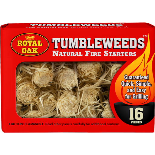 Royal Oak Tumbleweed Firestarters 16 ct. - The Kansas City BBQ Store