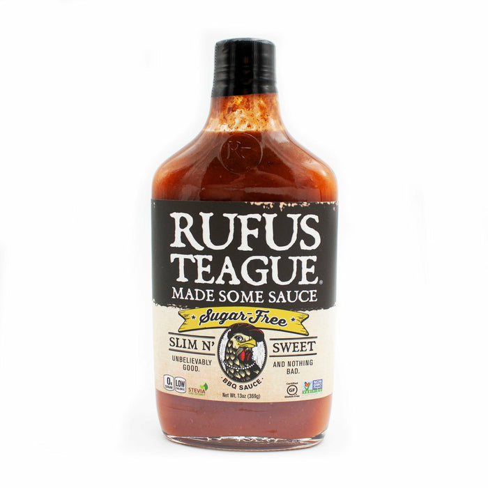Rufus Teague Slim N' Sweet Sugar-Free  Barbecue Sauce 13 oz. - The Kansas City BBQ Store