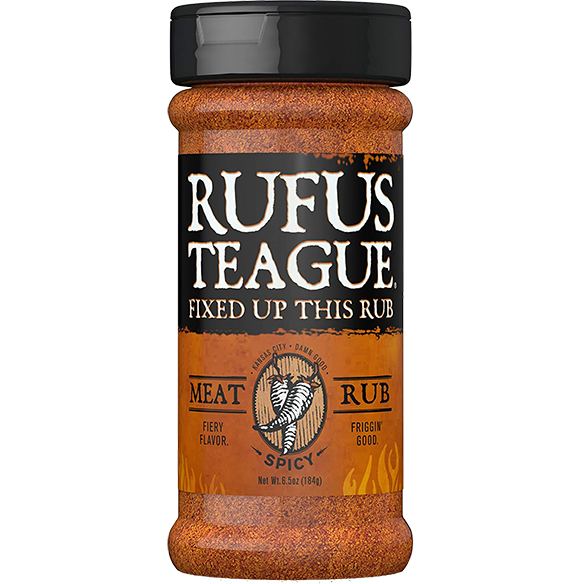 Rufus Teague Spicy Meat Rub 6.5 oz. - The Kansas City BBQ Store