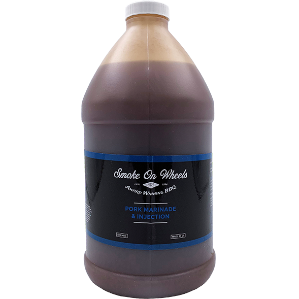 Marinade de porc fumée sur roues et injection 16 oz.