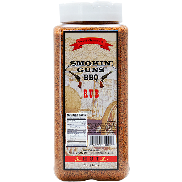 Smokin' Guns BBQ Hot Rub 2 lbs. - The Kansas City BBQ Store