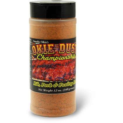 Smoky Okie's Okie Dust Championship Rib, Pork & Poultry Rub 12 oz. - The Kansas City BBQ Store
