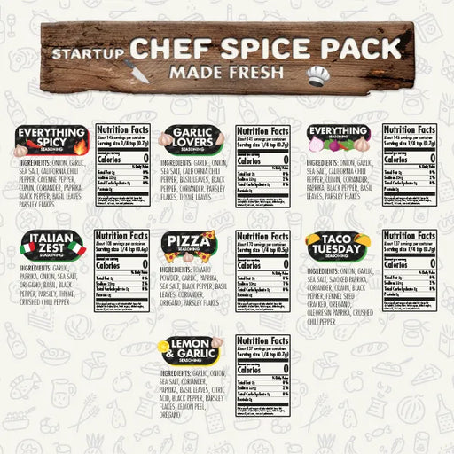 Startup Chef Spice Pack - The Kansas City BBQ Store