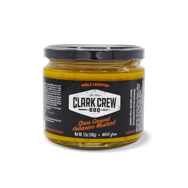Clark Crew BBQ Habanero Stone Ground Mustard - The Kansas City BBQ Store