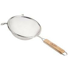 Tablecraft 6.25" Tin Single-Mesh Strainer - The Kansas City BBQ Store