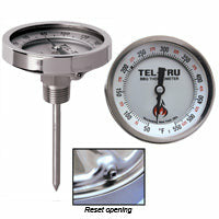 Tel-Tru BQ300R Thermometer, 3" aluminum dial, 2.5" stem - The Kansas City BBQ Store