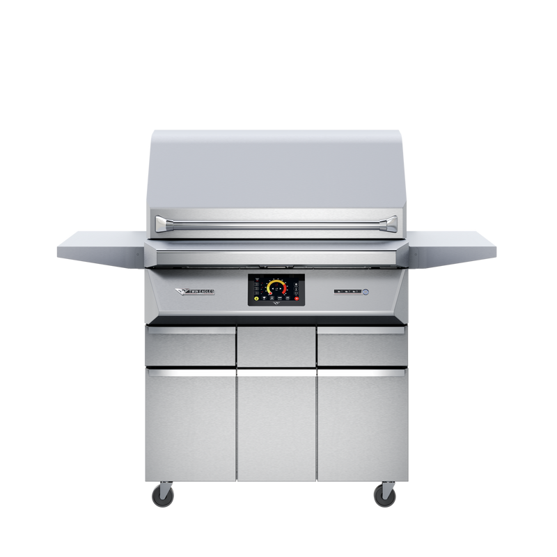 Twin Eagles 36" Pellet Grill on Grill Cart