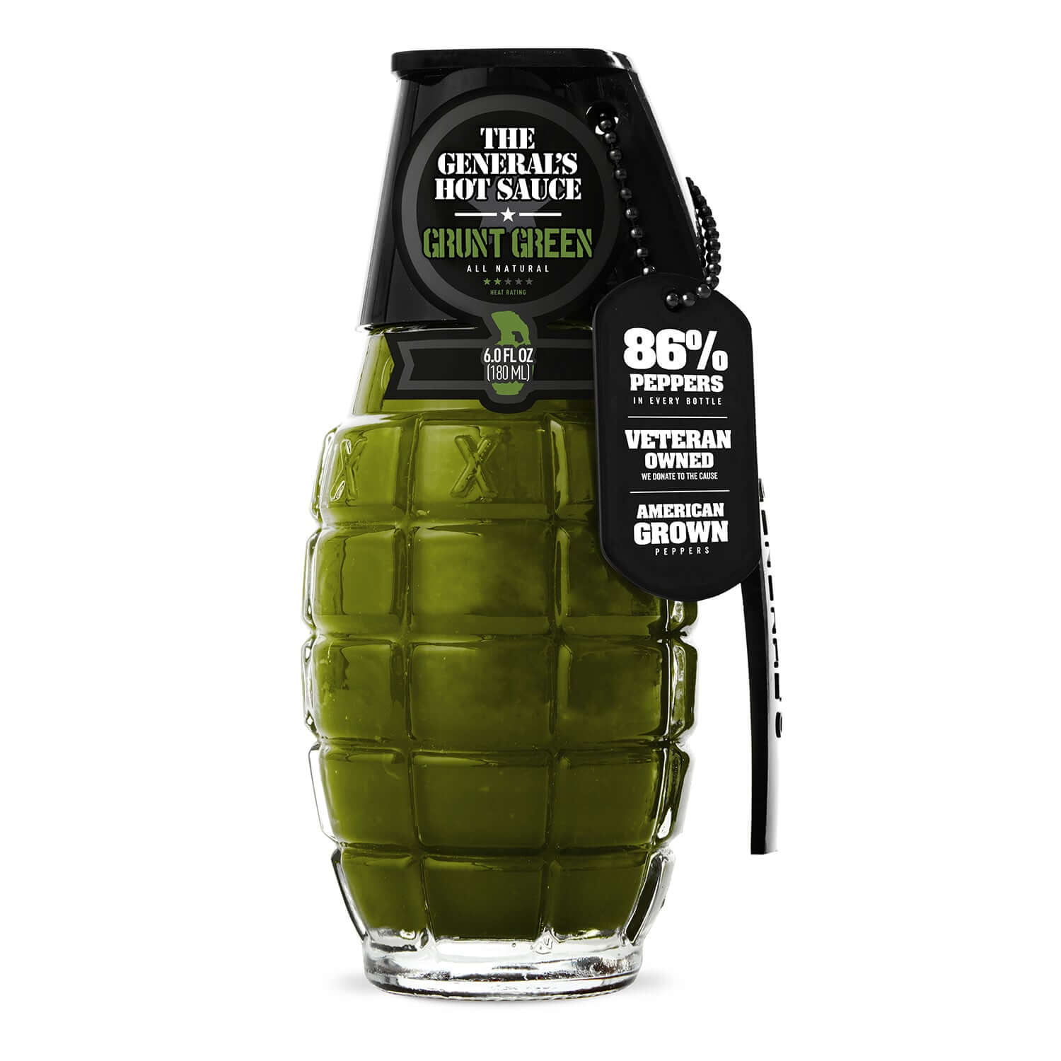 The General's Hot Sauce Grunt Green - The Kansas City BBQ Store