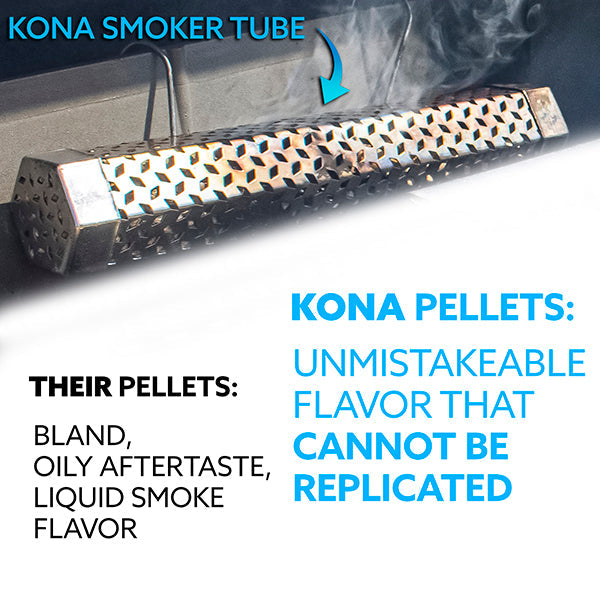 Kona 100% Oak Wood Pellets - Grilling, BBQ & Smoking - Concentrated Pure Hardwood - Mellow Smoke - The Kansas City BBQ Store