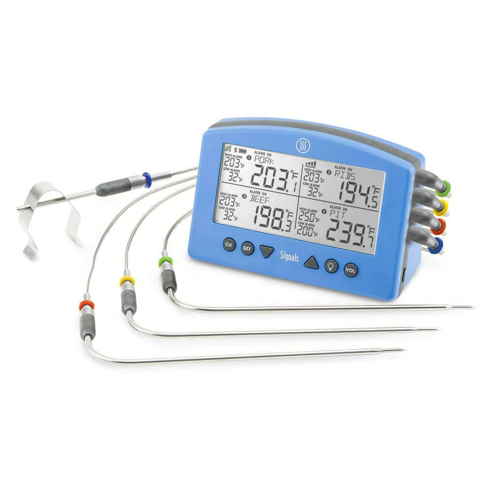 ThermoWorks Signals Wi-Fi & Bluetooth 4-Channel Thermometer - The Kansas City BBQ Store