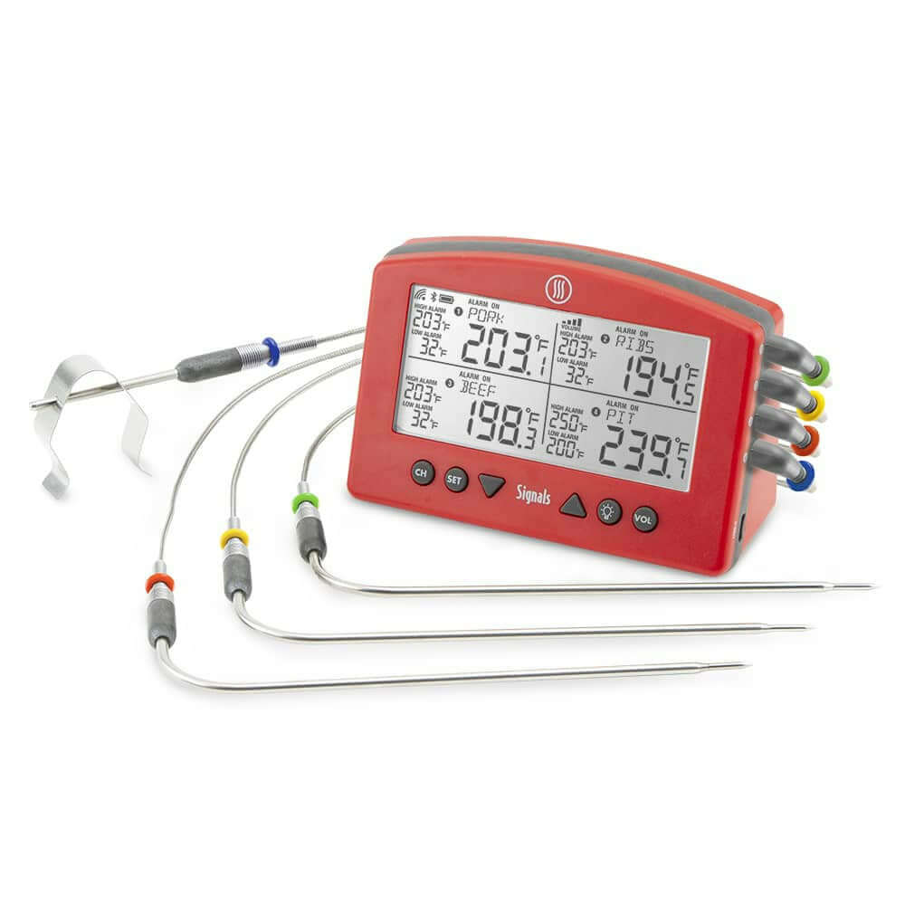 ThermoWorks Signals Wi-Fi & Bluetooth 4-Channel Thermometer - The Kansas City BBQ Store