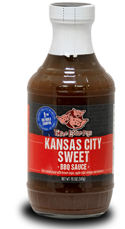Three Little Pigs Kansas City Sweet BBQ Sauce - The Kansas City BBQ Store
