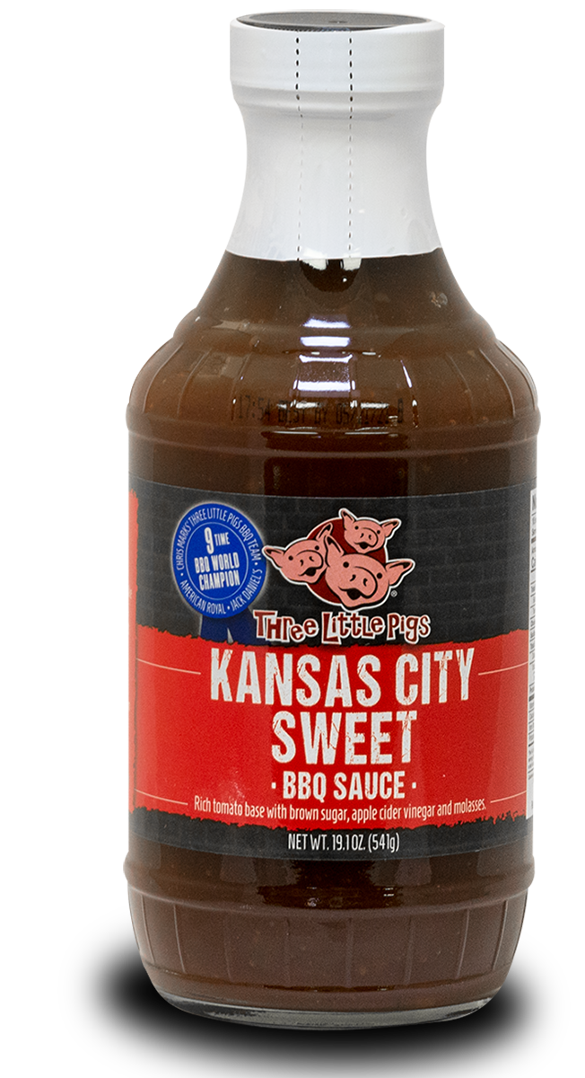 Three Little Pigs Kansas City Sweet BBQ Sauce - The Kansas City BBQ Store