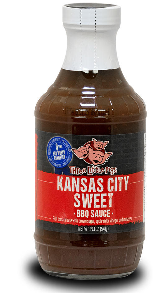Three Little Pigs Kansas City Sweet BBQ Sauce - The Kansas City BBQ Store