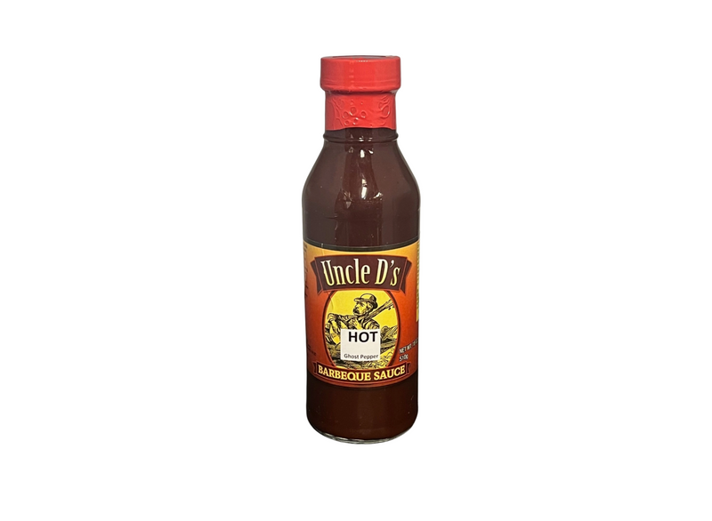Uncle D's Hot Ghost Pepper BBQ Sauce 18oz - The Kansas City BBQ Store