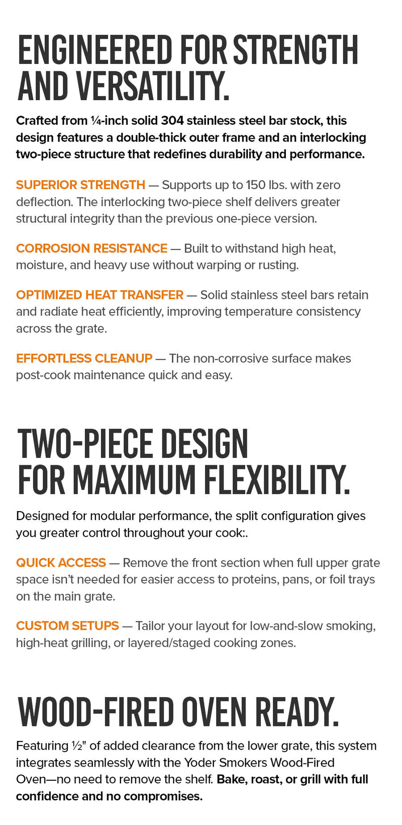 Yoder Smoker YS640 Stainless Steel 2 pc Cooking Grates - The Kansas City BBQ Store