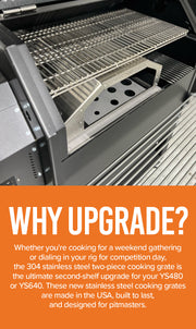 Yoder Smoker YS640 Stainless Steel 2 pc Cooking Grates - The Kansas City BBQ Store
