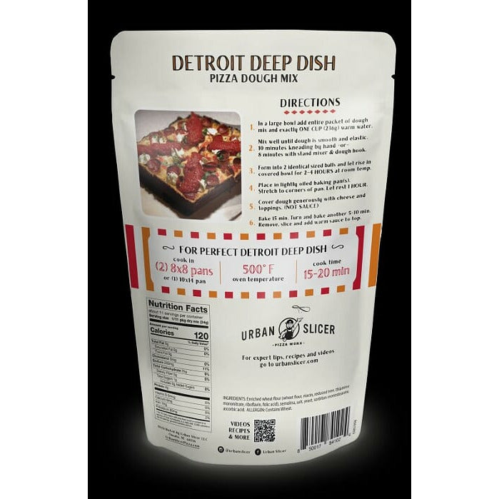 Urban Slicer Pizza Worx Detroit Deep Dish Pizza Dough Mix - The Kansas City BBQ Store