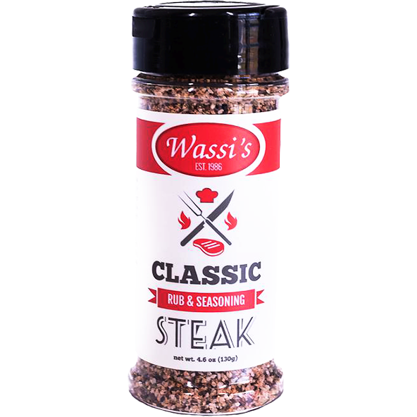 Wassi's Steak Rub & Seasoning 4.6 oz. - The Kansas City BBQ Store
