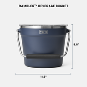 Yeti Beverage Bucket-Navy - The Kansas City BBQ Store