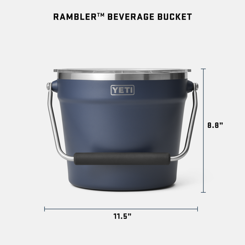 Yeti Beverage Bucket-Navy - The Kansas City BBQ Store