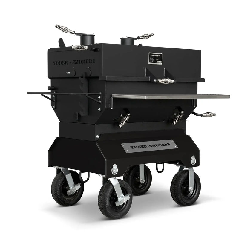 Yoder Smokers Flat Top 24 x 36" Charcoal Grill (Competition Cart)