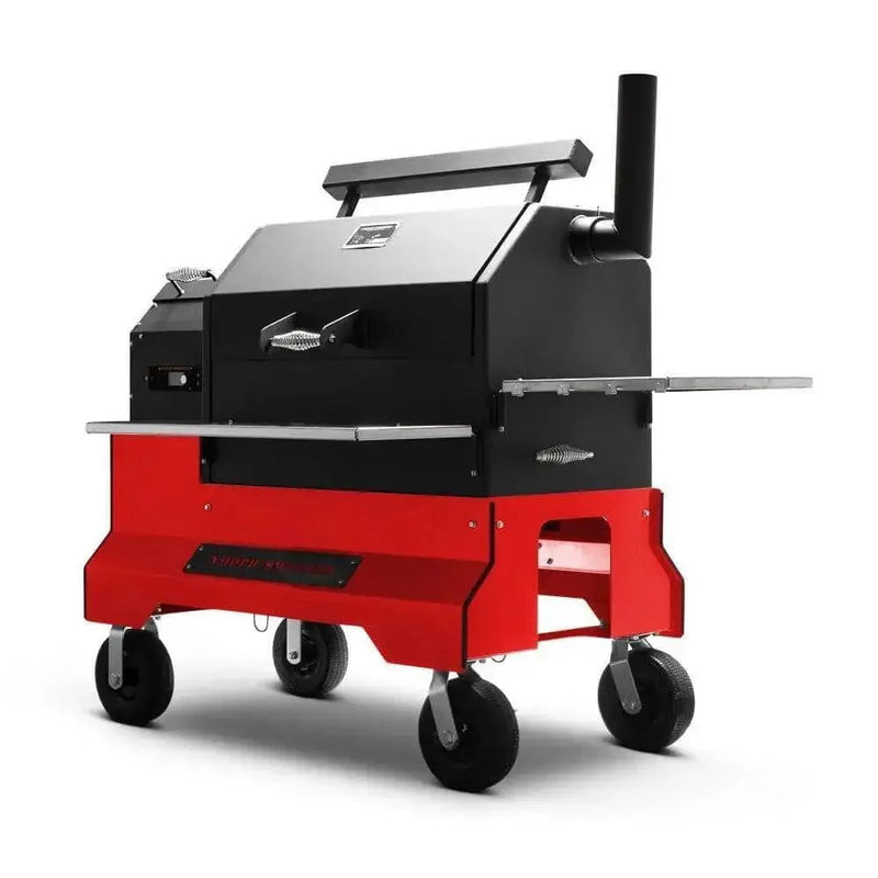 Yoder Smokers YS640S Pellet Grills on Competition Cart with Storage Drawer