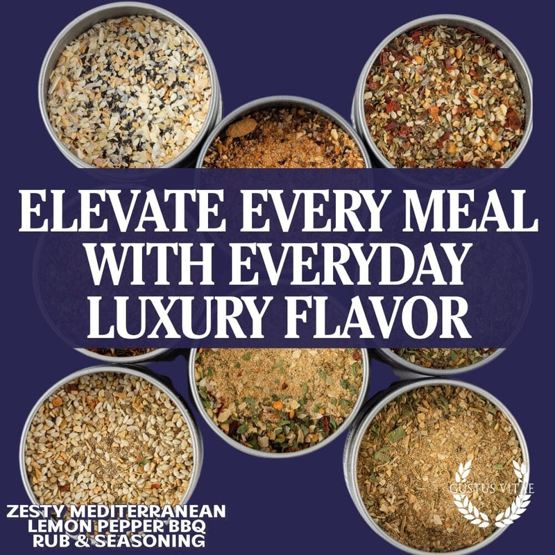 Zesty Mediterranean Lemon Pepper BBQ Rub & Seasoning